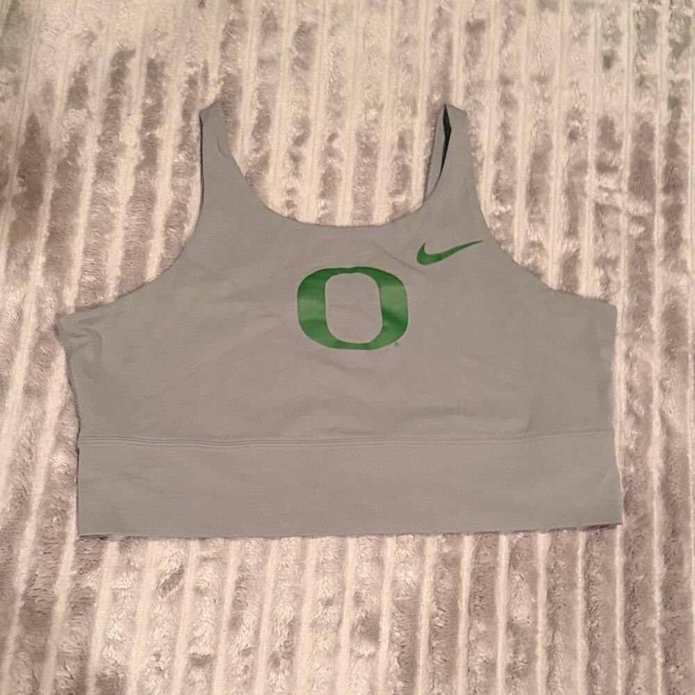 Nike Alate Dri-FIT Oregon Ducks Sports Bra Sage Green Size XL